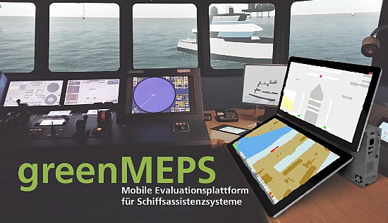 greenMEPS-Entwurf im Schiffsführungssimulator greenMEPS-Entwurf im Schiffsführungssimulator